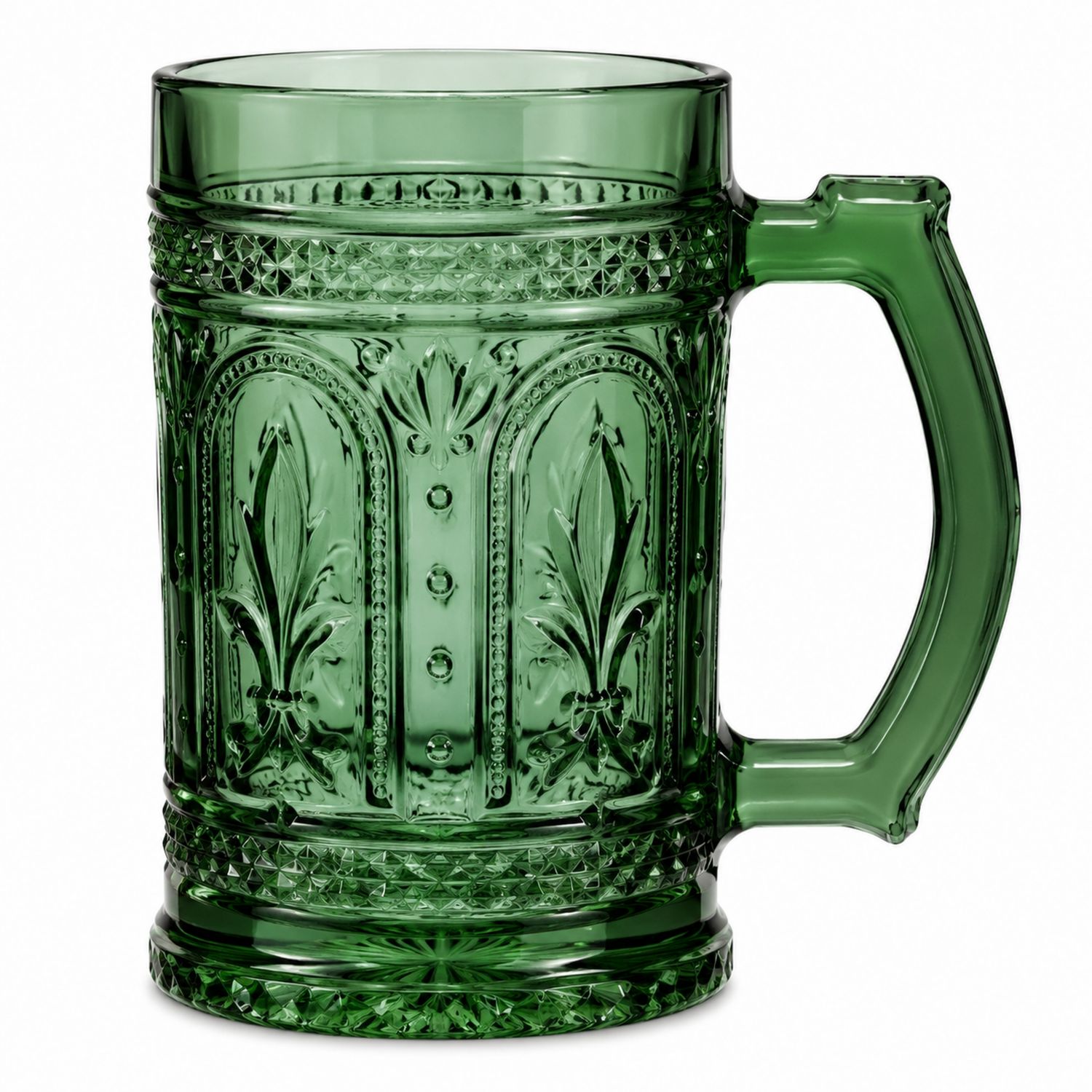 Boccale in Vetro Verde con Manico 500ml-Ryenatural