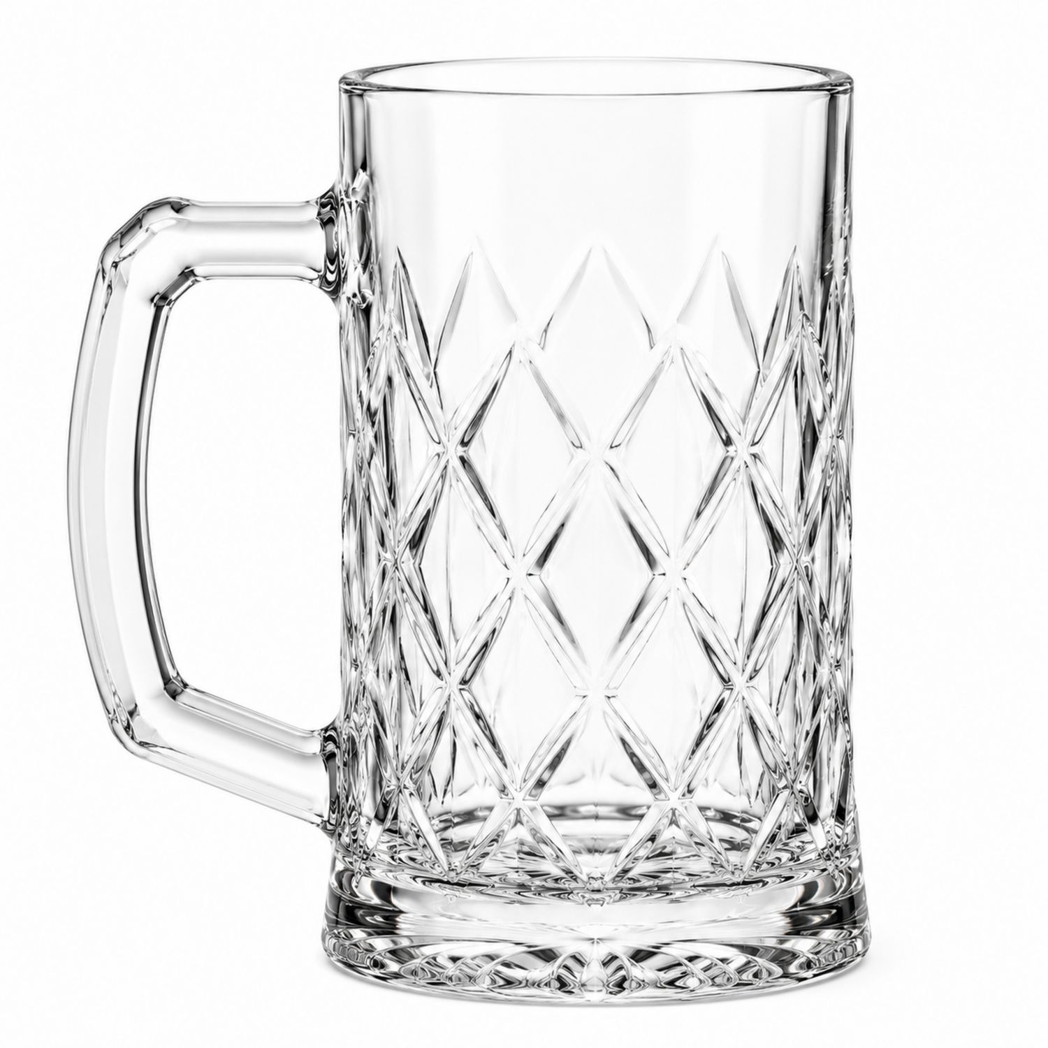 Boccale in Vetro Trasparente Inciso 500ml-Ryenatural