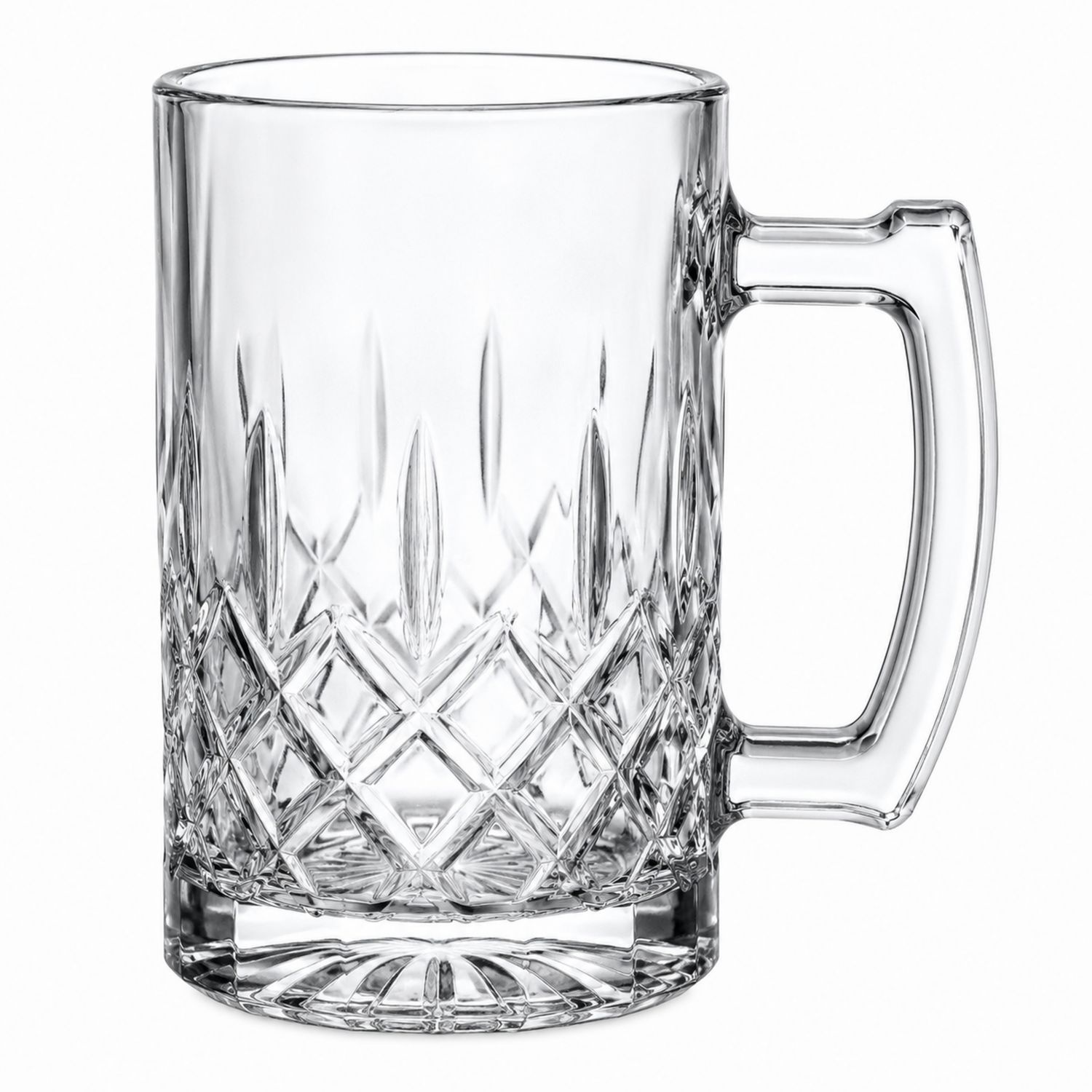 Boccale in Cristallo Intagliato 500ml Trasparente-Ryenatural