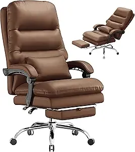 Silla de oficina, silla de escritorio para personas grandes y altas, silla de oficina ergonómica
