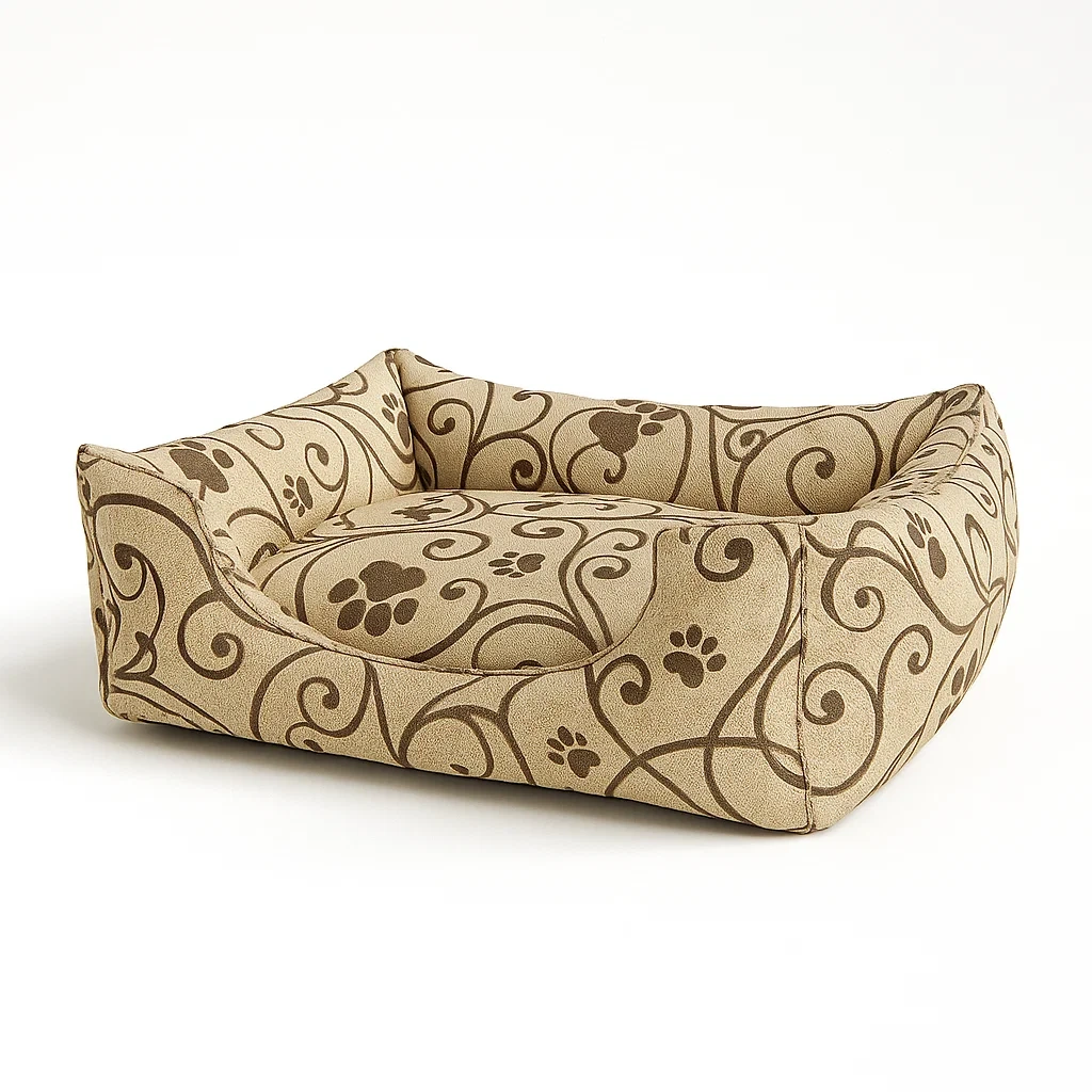 Hundebett Leinenmischung Beige-furnialexo