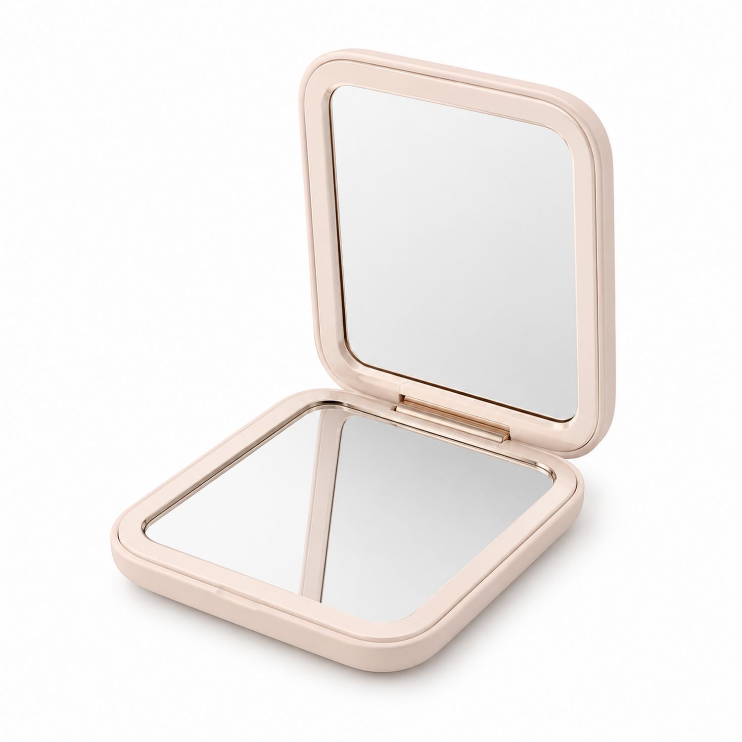 Specchio da Trucco Compatto Portatile Beige