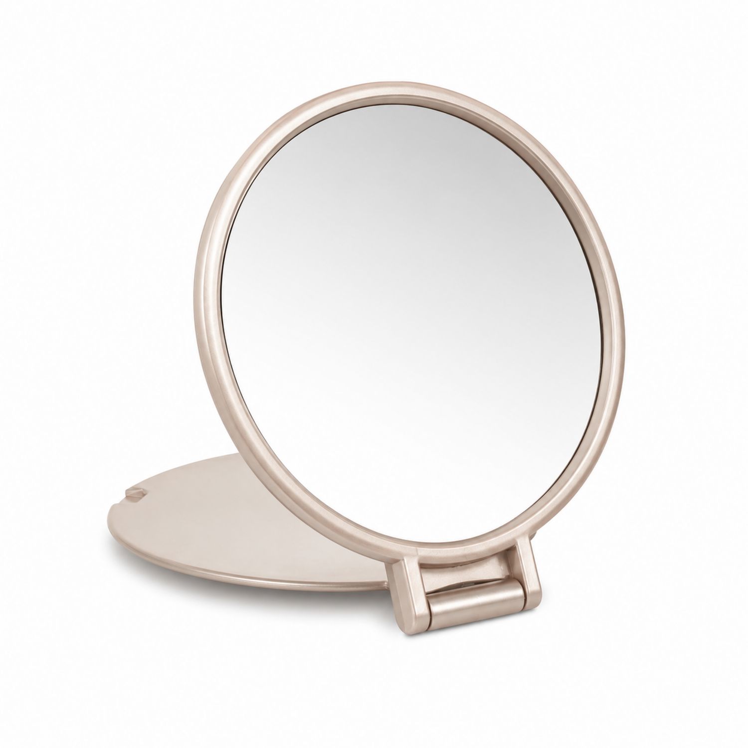 Specchio Cosmetico Pieghevole da Tavolo Oro Rosa 15 cm
