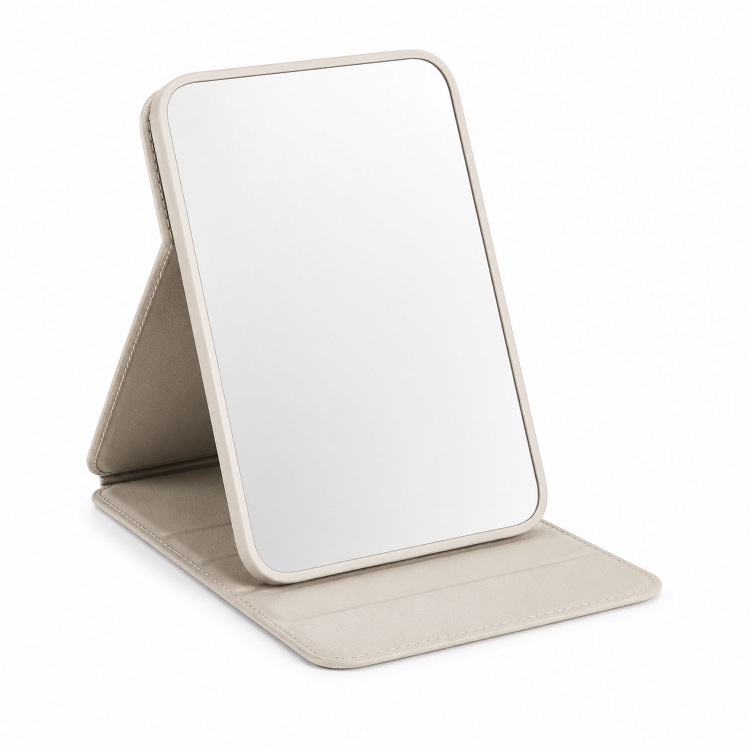 Specchio da Tavolo Pieghevole Portatile Beige