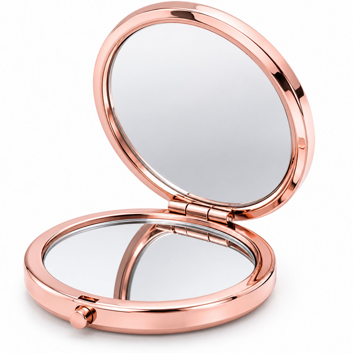 Specchio Compatto Doppio per Trucco Colore Oro Rosa