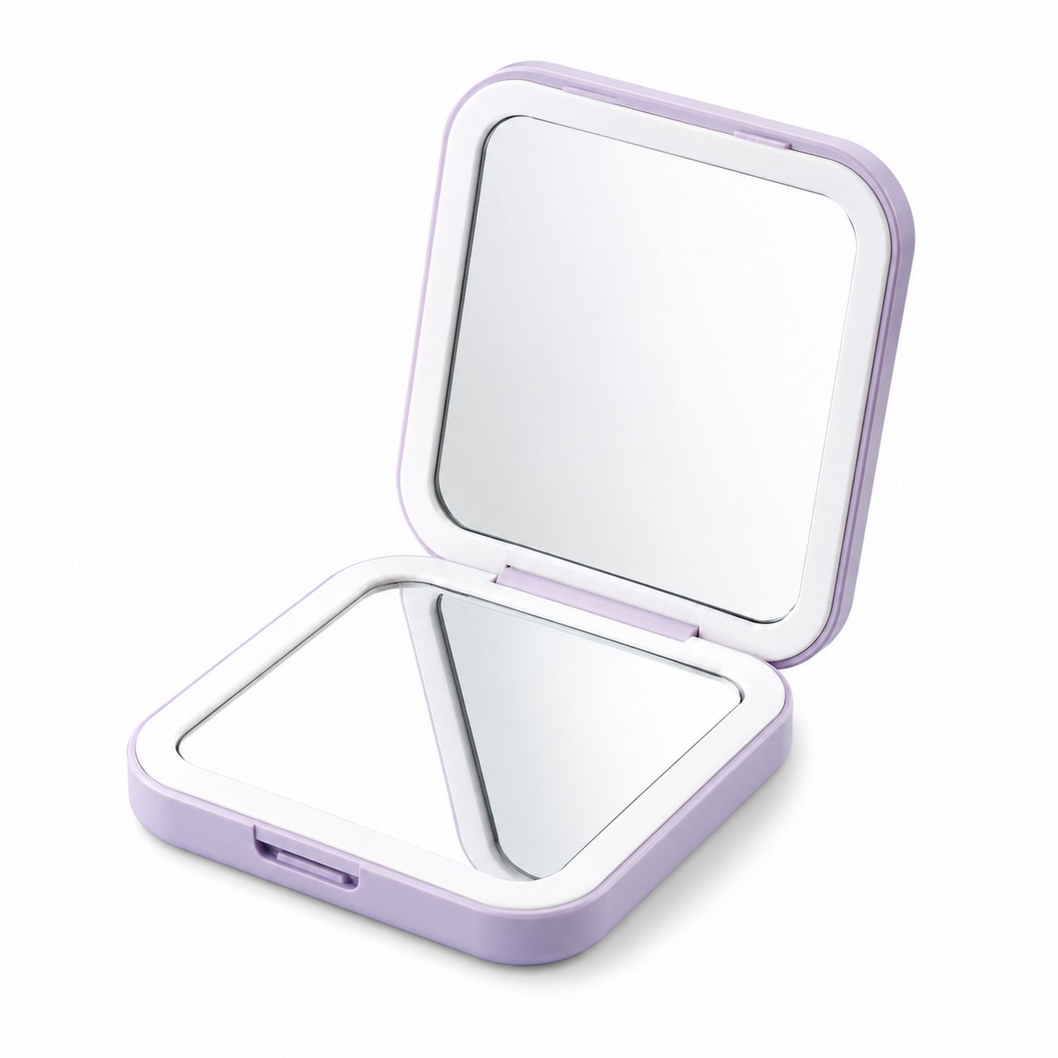 Specchio Compatto da Borsa con Doppi Specchi Lilla