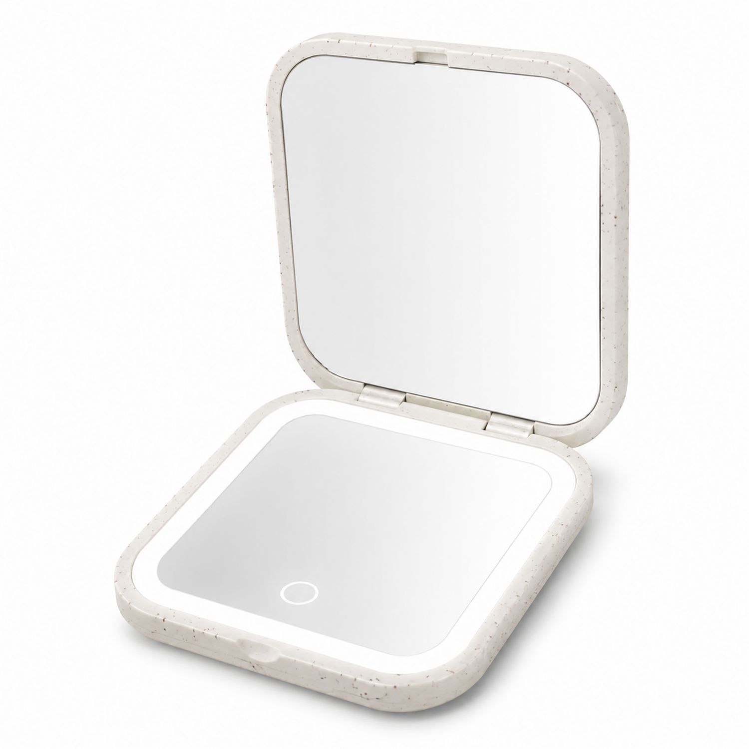 Specchio da Trucco Portatile con LED Luce Bianca