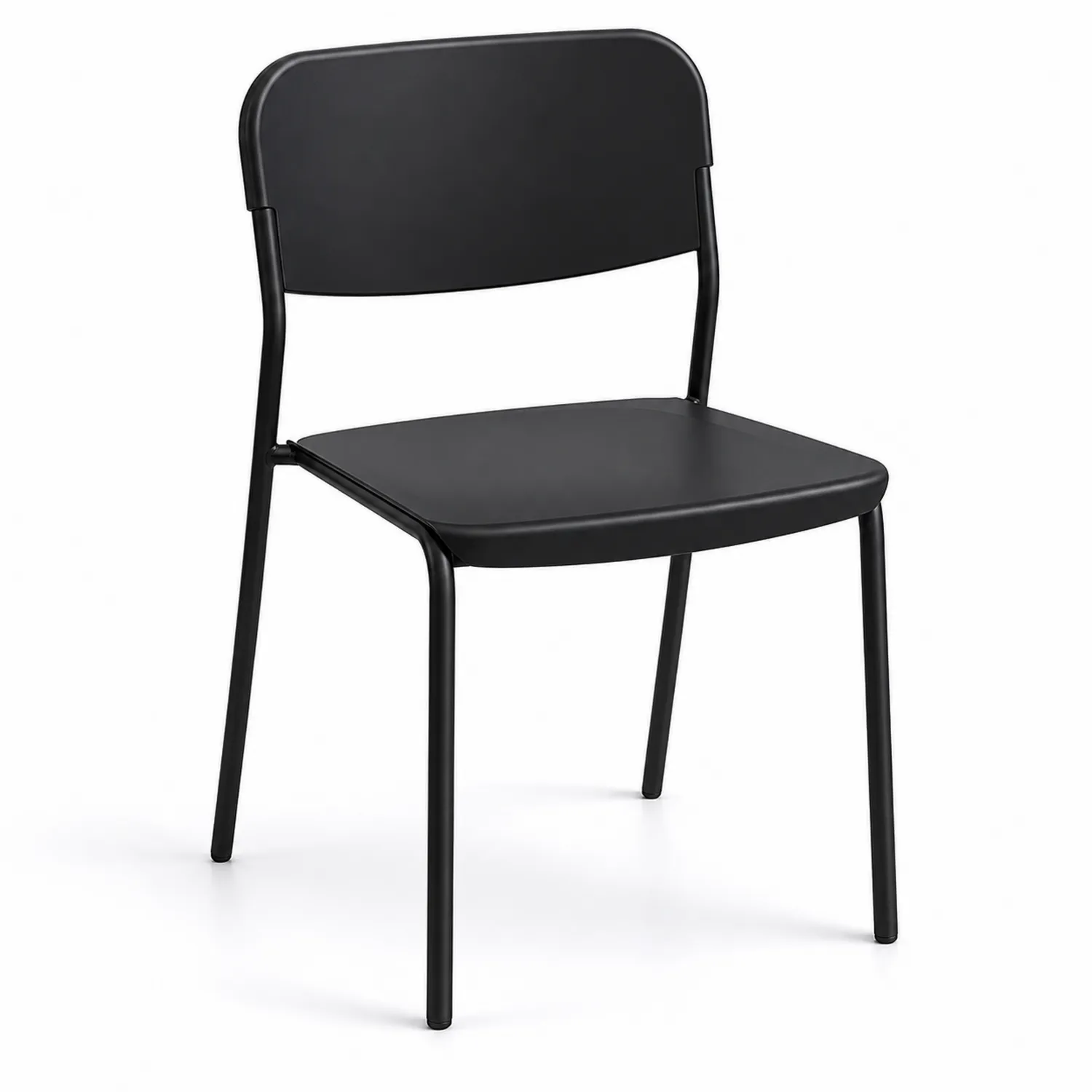 Krzesło stalowe czarne, 85 cm