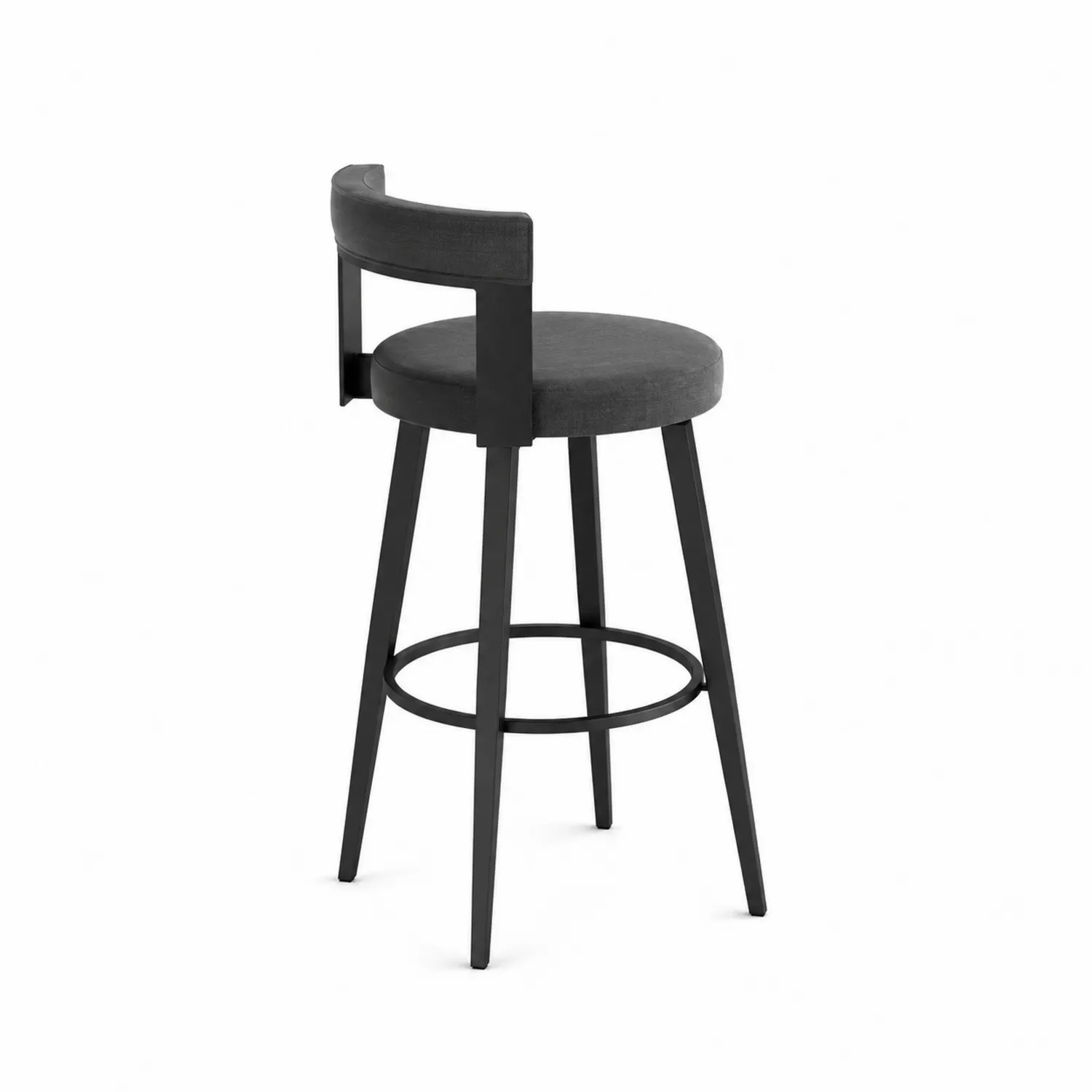 Hoker barowy z metalu i tkaniny obrotowy 110 cm