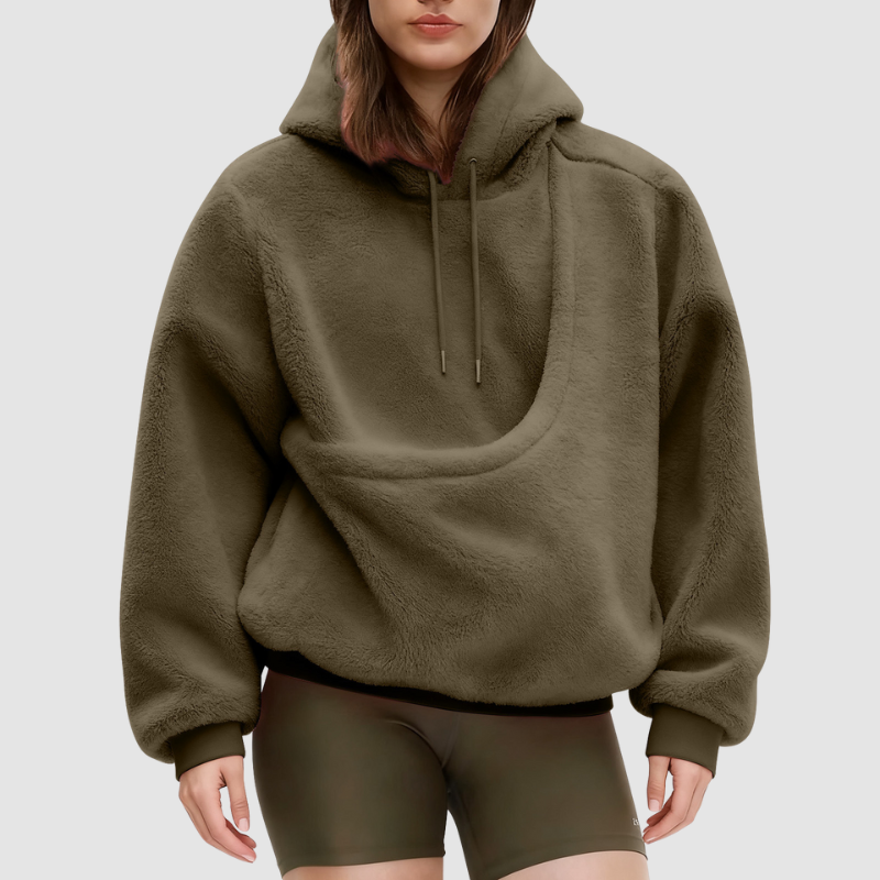 Wholesale loose sweatshirts with pet carrier pockets
