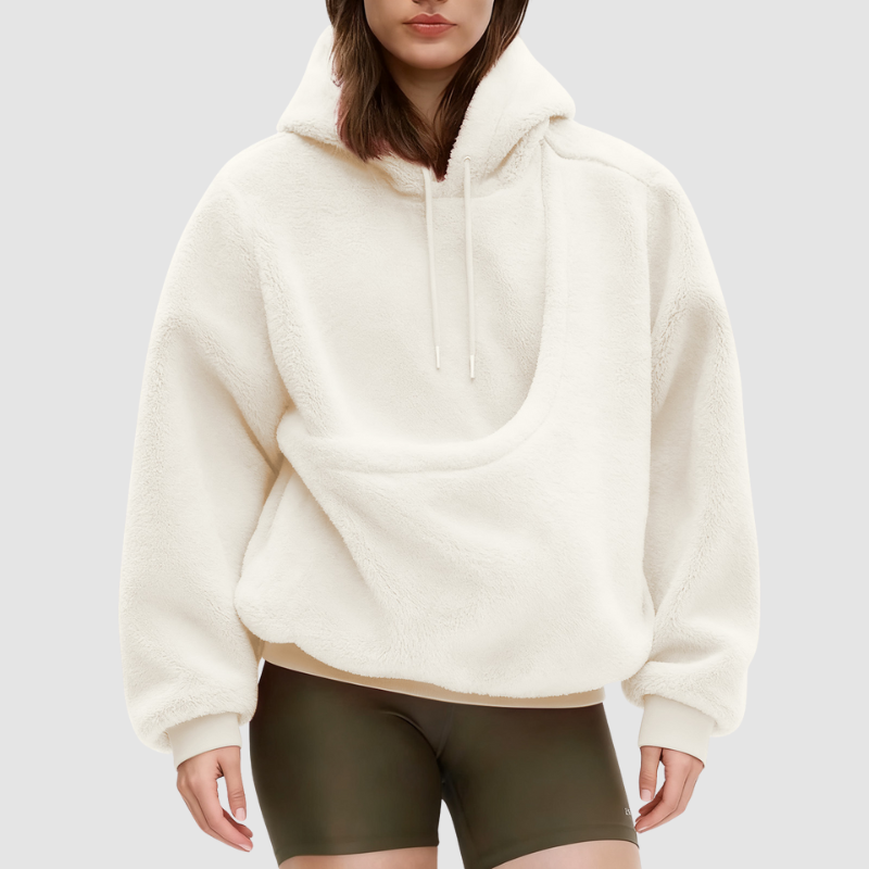 Wholesale loose sweatshirts with pet carrier pockets