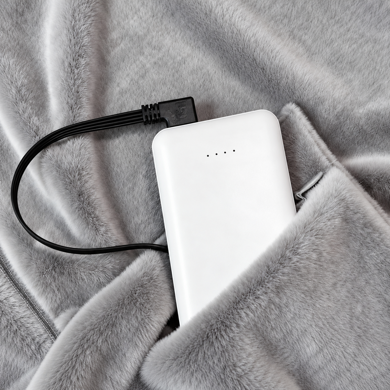 Connecting a USB power bank to Emberwrap