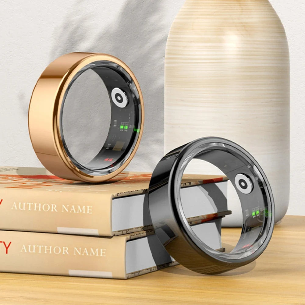 Stefan - Smart Ring Titanium Steel Health Monitoring Ring: Supports good sleep, regulates blood pressure