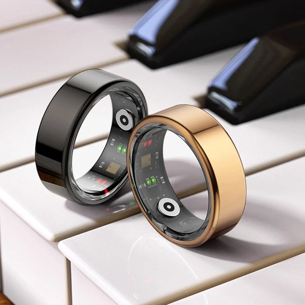 Stefan - Smart Ring Titanium Steel Health Monitoring Ring: Supports good sleep, regulates blood pressure
