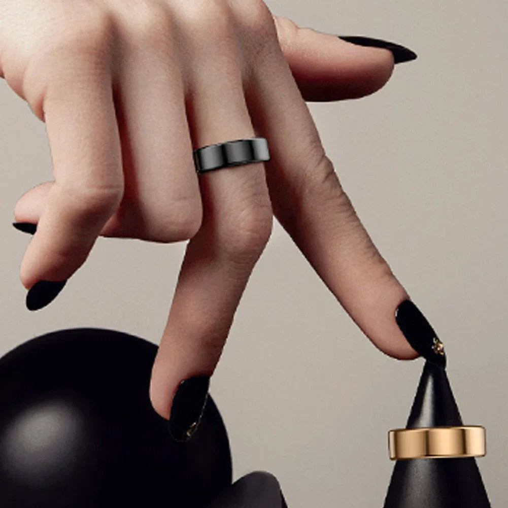 Stefan - Smart Ring Titanium Steel Health Monitoring Ring: Supports good sleep, regulates blood pressure