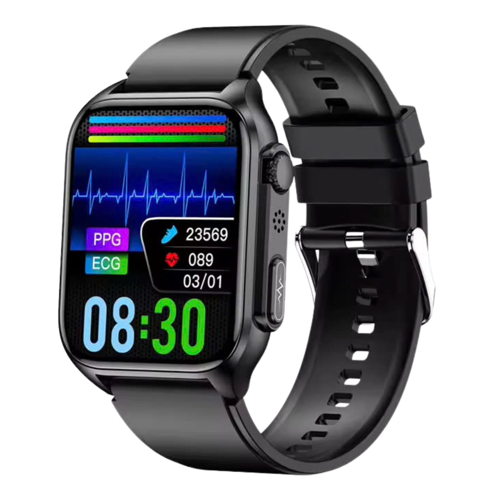  Prime Ultra -  ECG Health Fitness Tracker Heart Rate Sleeping Monitor Smart Watch Waterproof IP67 Blood Glucose