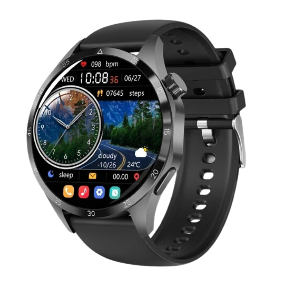 VitaFlex Elite - Smart Watch Heart rate Health Monitor Bluetooth Call NFC GPS Tracker IP68 Waterproof SmartWatch