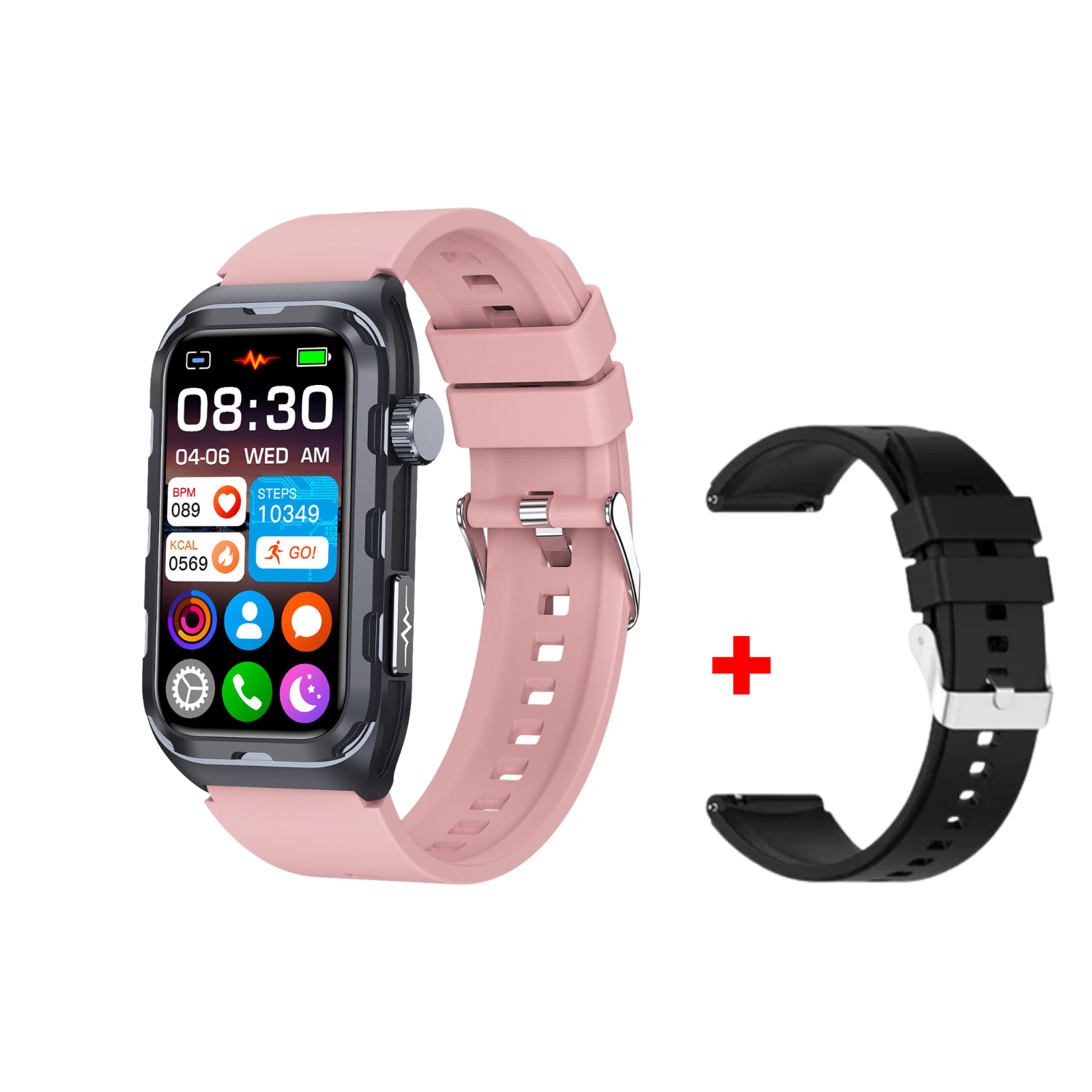Fitness - Smart Bracelet ECG Health Monitoring Blood Pressure Glucose Heart Rate Wristwatch