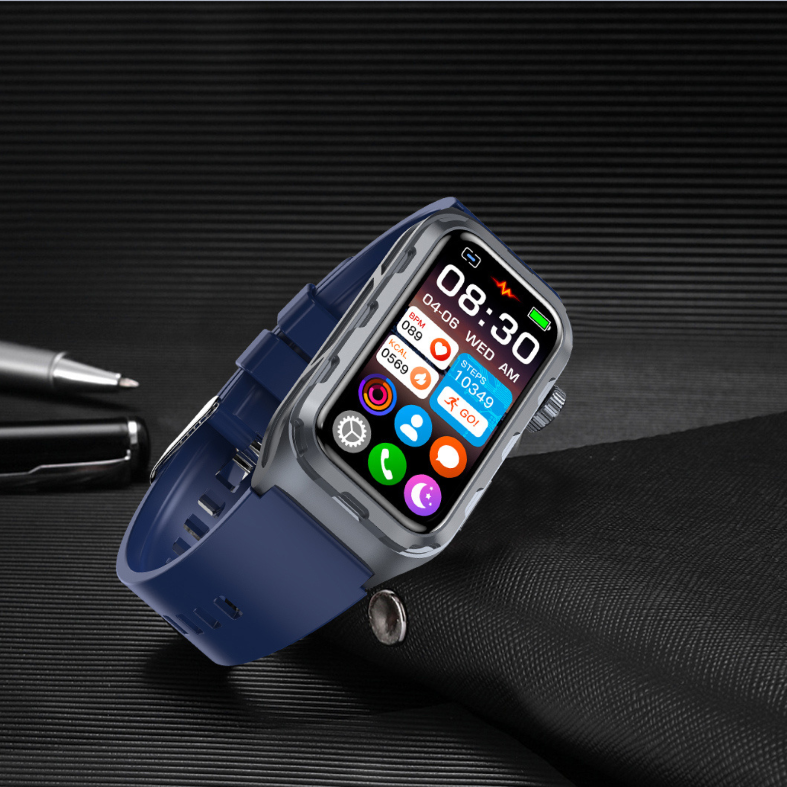Fitness - Smart Bracelet ECG Health Monitoring Blood Pressure Glucose Heart Rate Wristwatch