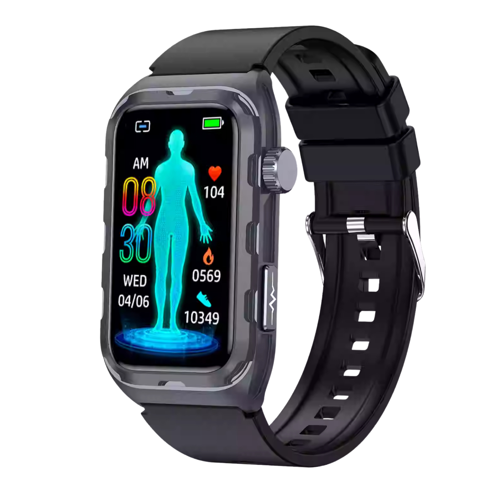 Fitness - Smart Bracelet ECG Health Monitoring Blood Pressure Glucose Heart Rate Wristwatch