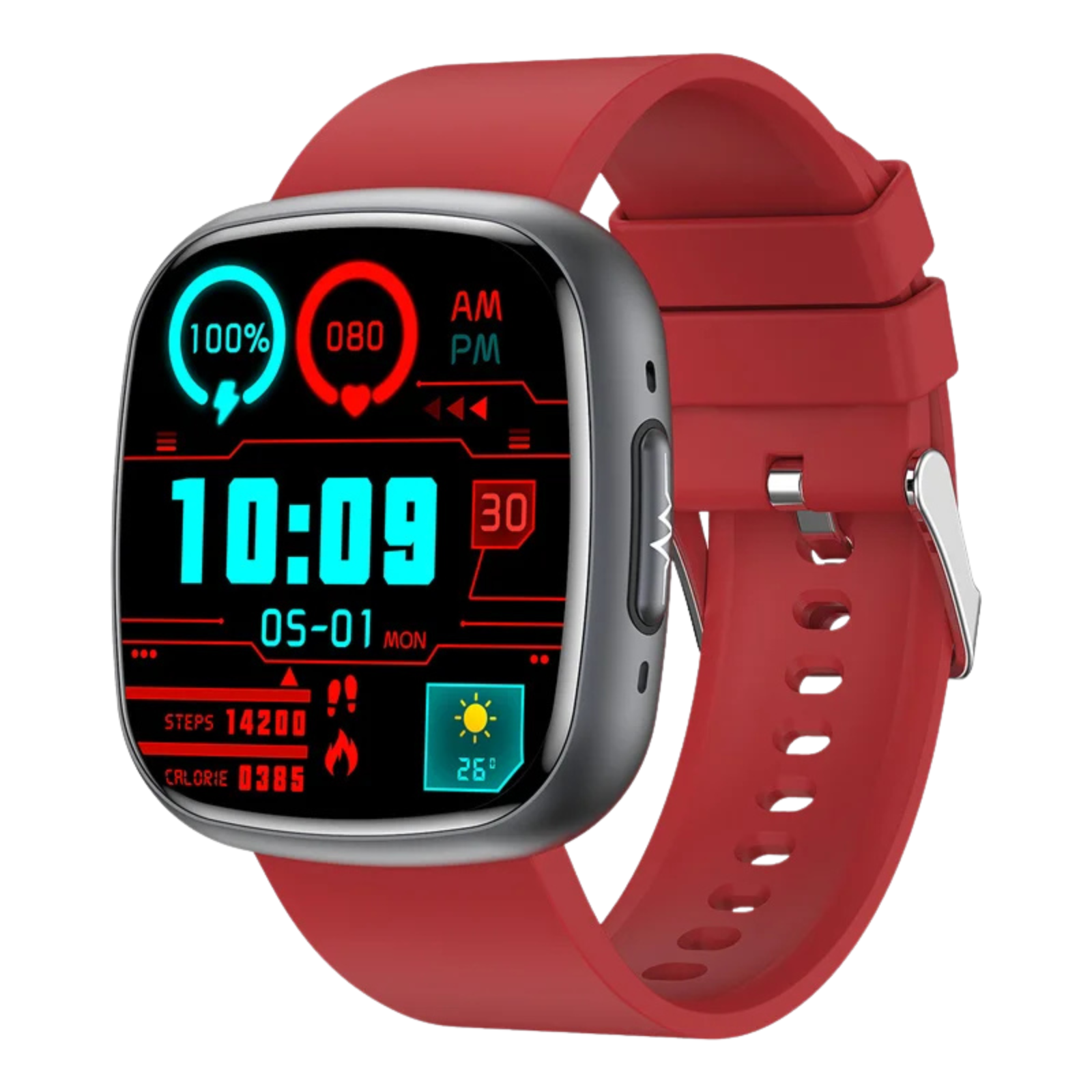 Strength - Smart Watch Blood Pressure Health Monitoring Bluetooth Calling SOS Men Women Sport Fitness Tracker