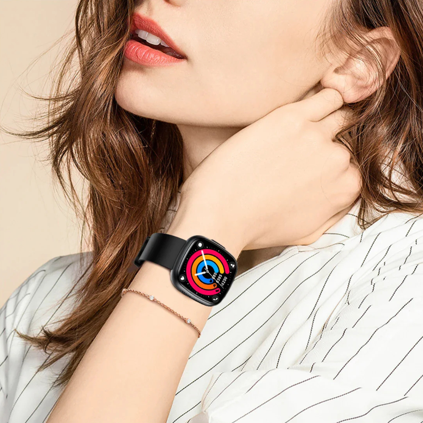 Strength - Smart Watch Blood Pressure Health Monitoring Bluetooth Calling SOS Men Women Sport Fitness Tracker