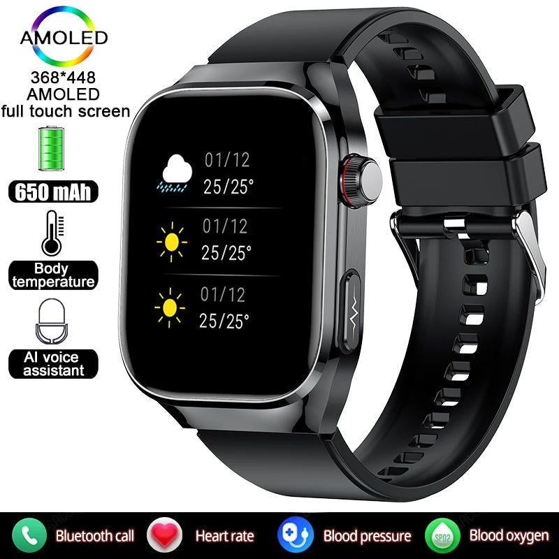 Lifetrack Ultra - Lipid uric Acid ECG/EKG Blood Sugar Blood Pressure Health Management Smart Watch