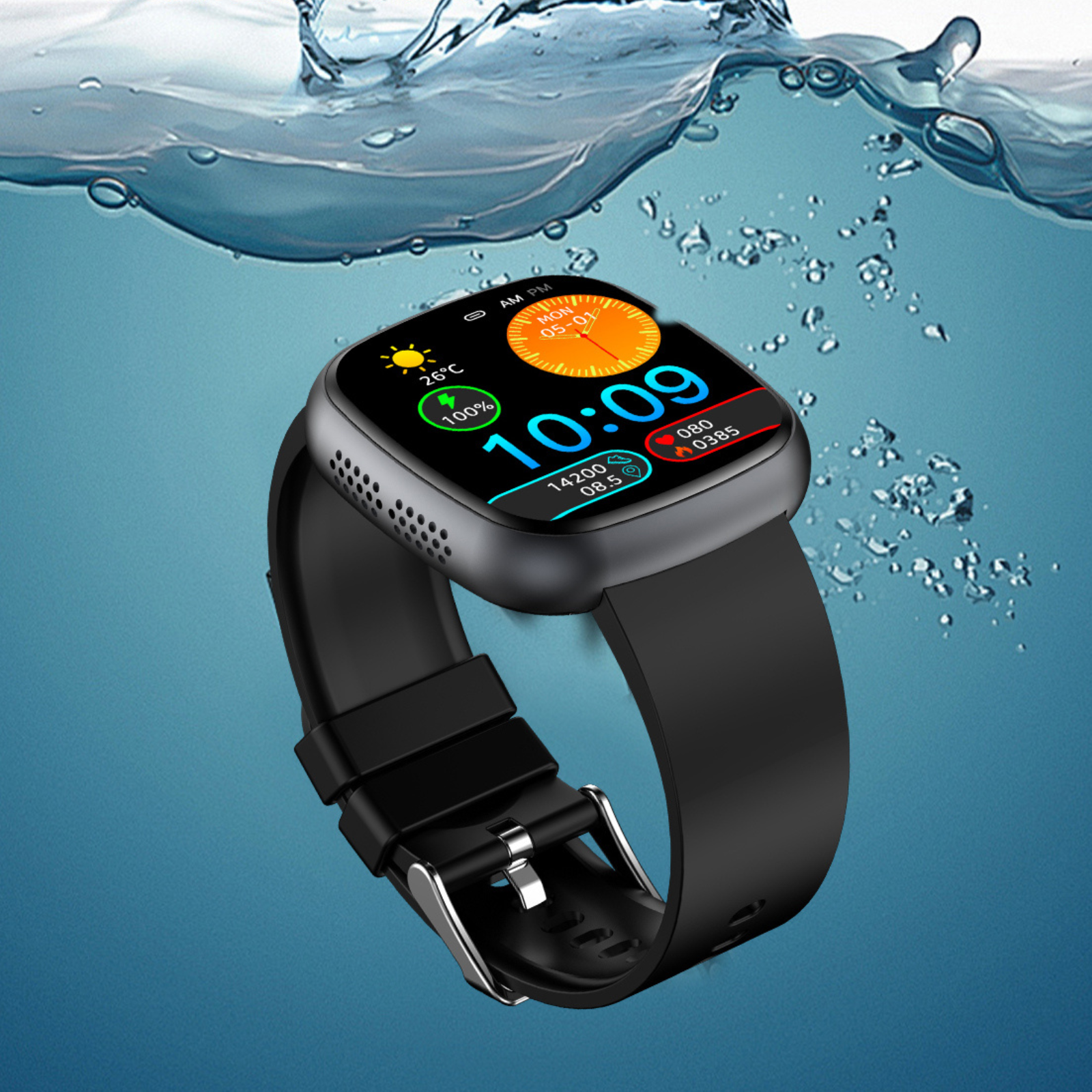 Strength - Smart Watch Blood Pressure Health Monitoring Bluetooth Calling SOS Men Women Sport Fitness Tracker
