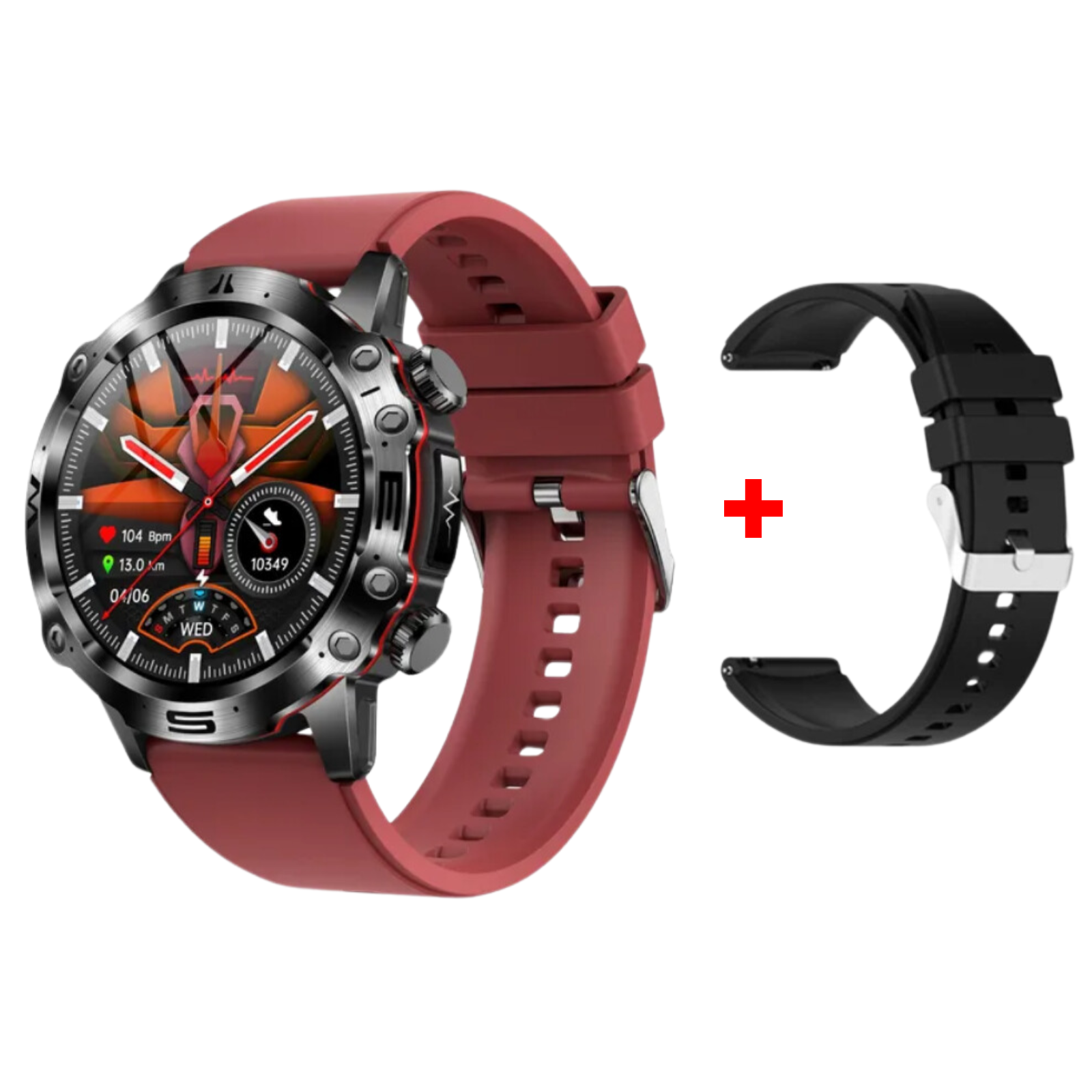 Wellness Pro - ECG/EKG HRV Professional Blood Glucose Blood Pressure Monitoring and Health Smart Watch