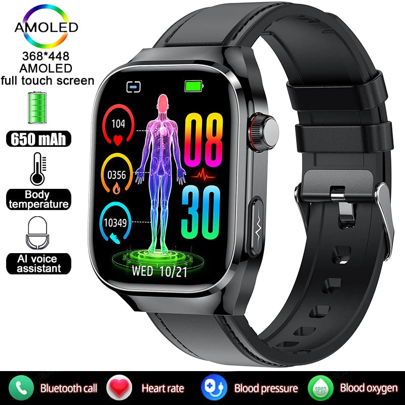 Lifetrack Ultra - Lipid uric Acid ECG/EKG Blood Sugar Blood Pressure Health Management Smart Watch