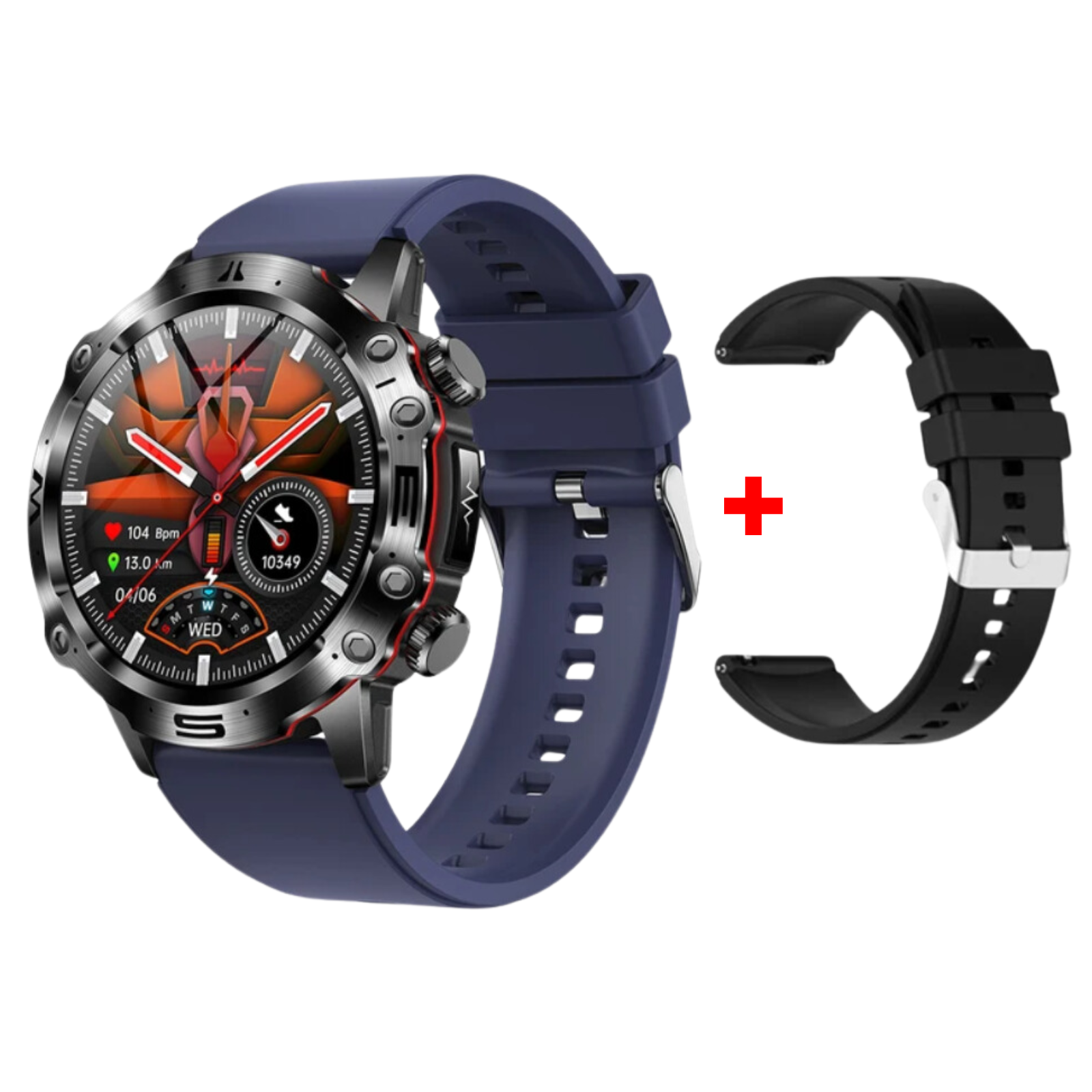 Wellness Pro - ECG/EKG HRV Professional Blood Glucose Blood Pressure Monitoring and Health Smart Watch