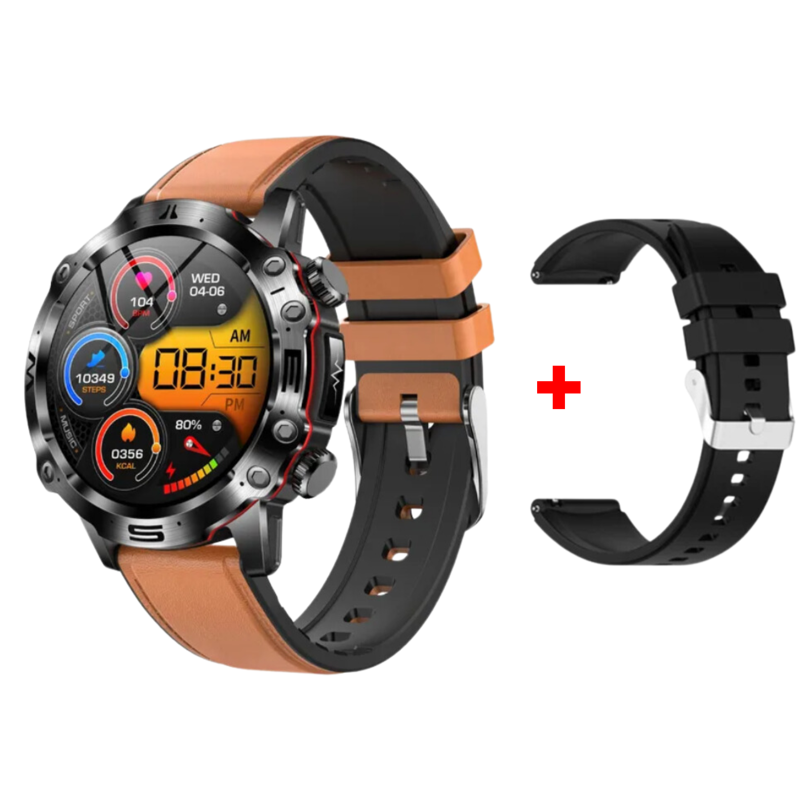 Wellness Pro - ECG/EKG HRV Professional Blood Glucose Blood Pressure Monitoring and Health Smart Watch