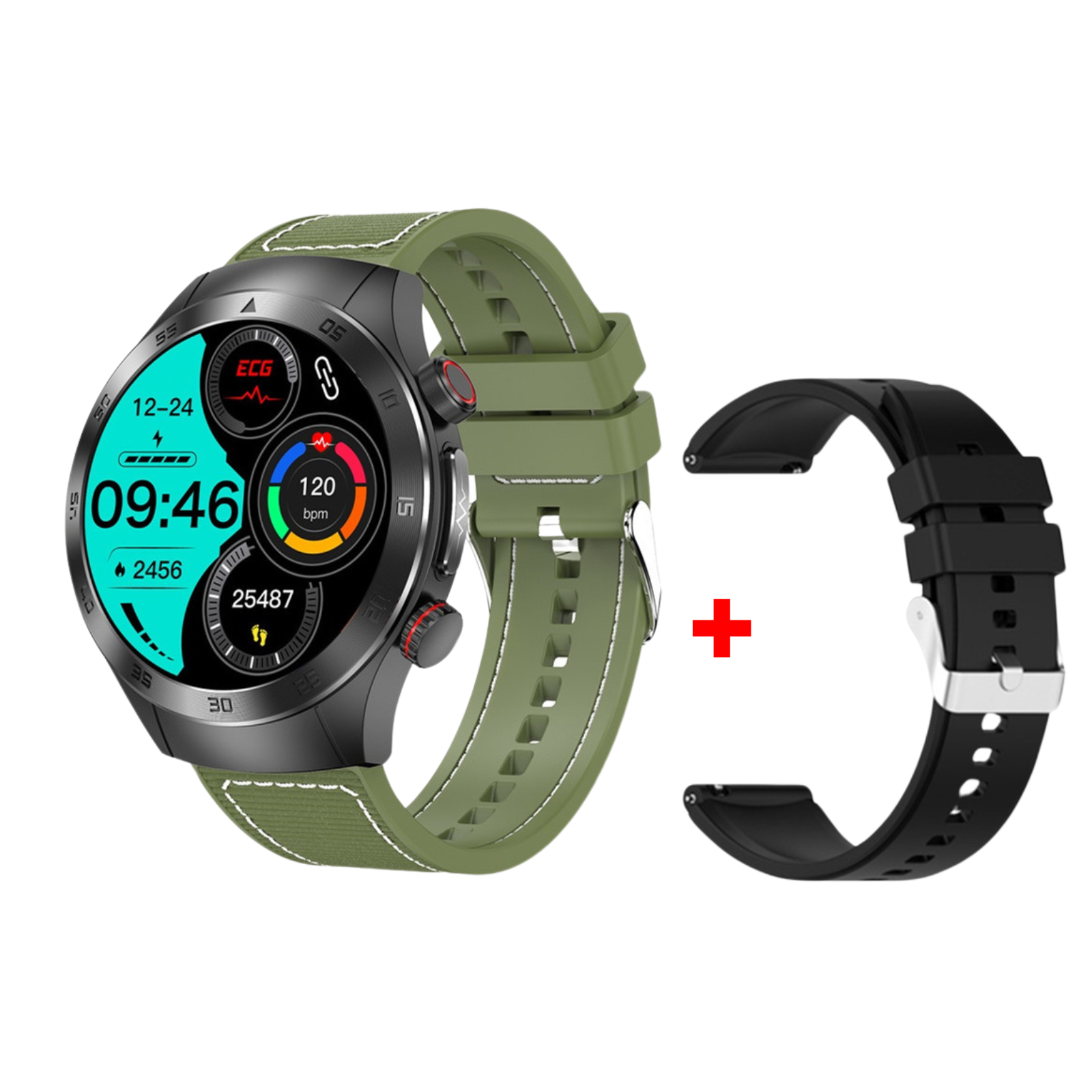 HealthWave Max - Best Medical Diagnosis Smart Watch, Blood Lipids Uric Acid Blood Glucose watch, ECG+PPG Fitness Tracker