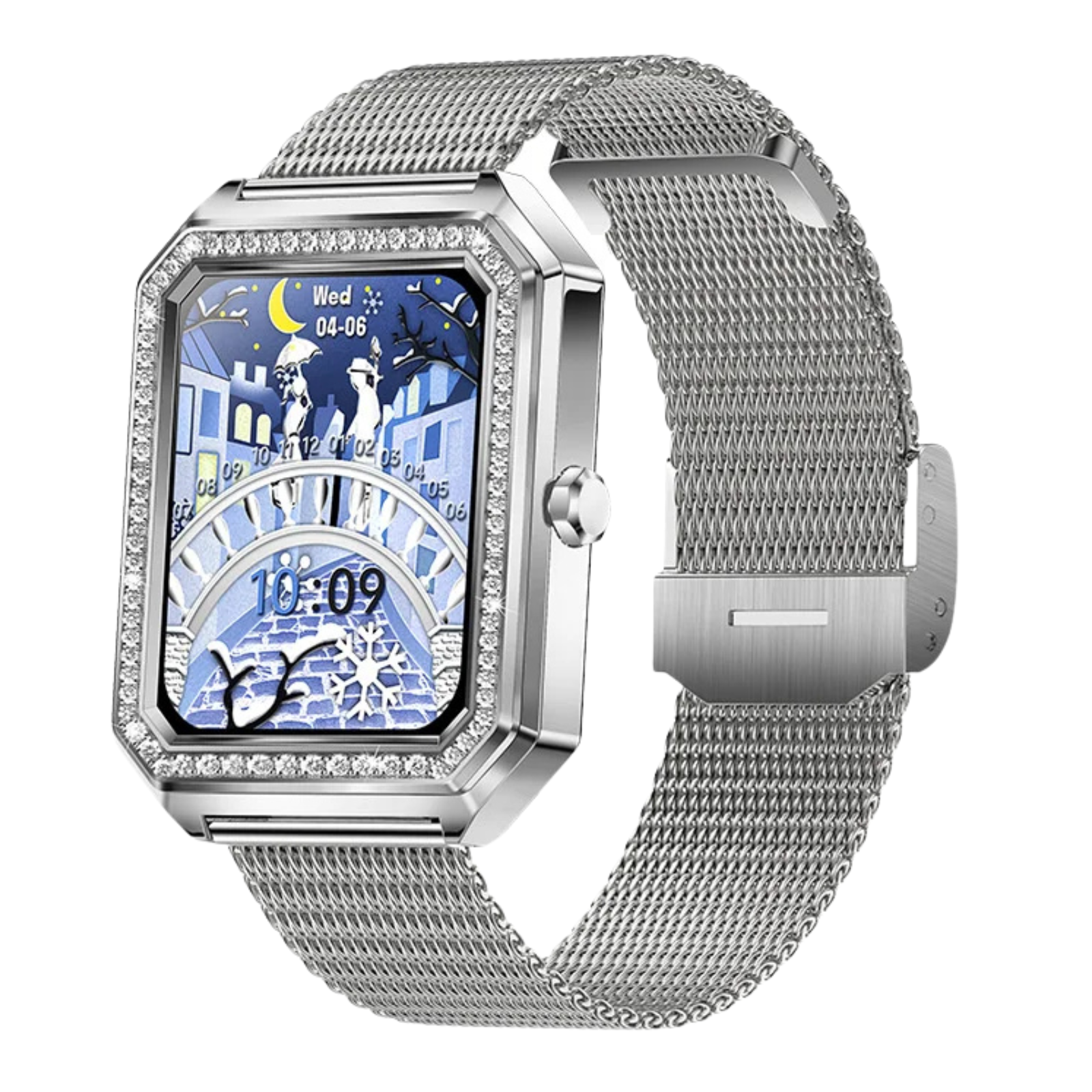  Aquamarine - Smart Watch Ladies Bluetooth Call Health Monitor Blood Pressure Fitness Tracker For Women