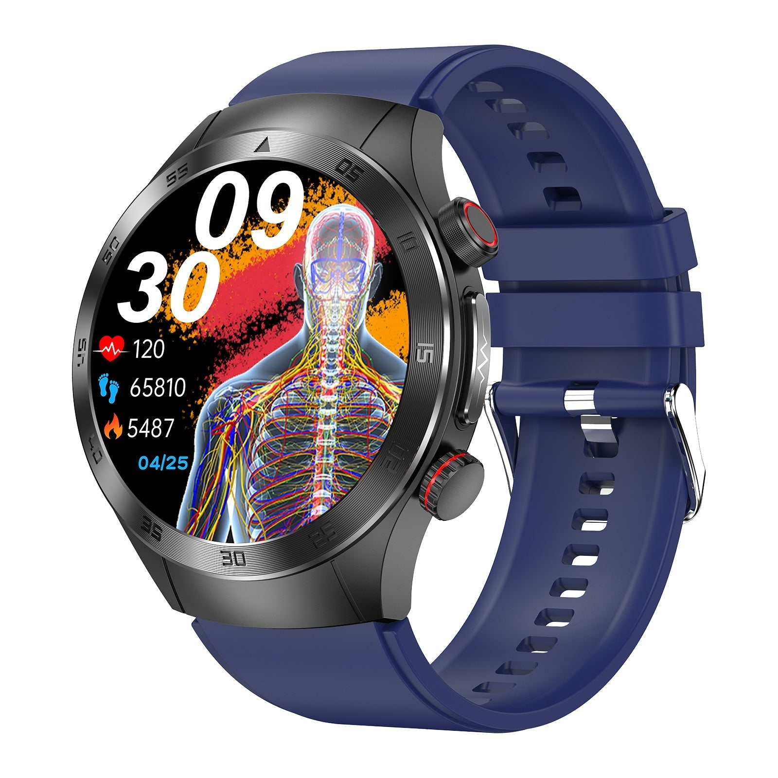 HealthWave Max - Best Medical Diagnosis Smart Watch, Blood Lipids Uric Acid Blood Glucose watch, ECG+PPG Fitness Tracker