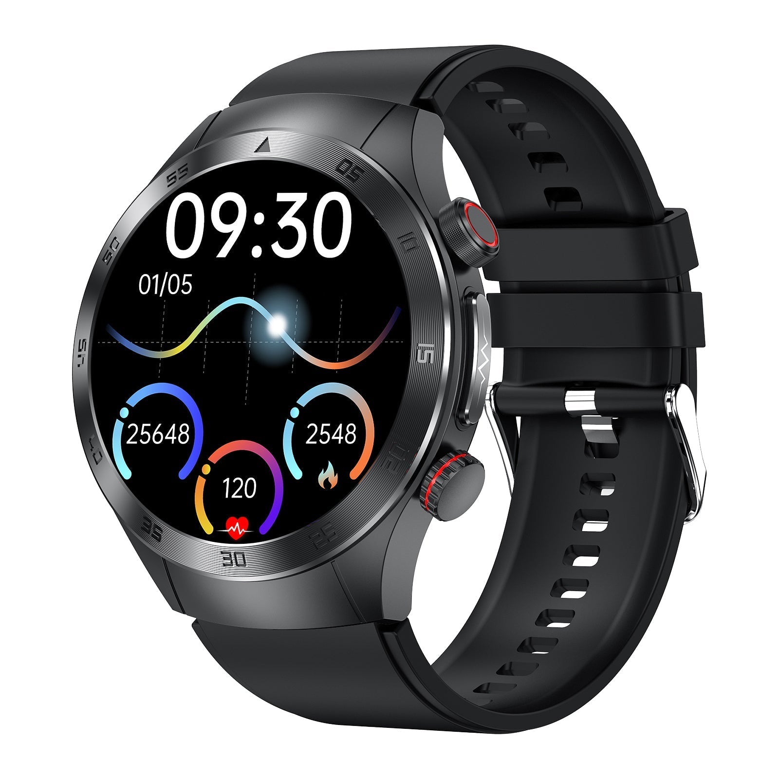 HealthWave Max - Best Medical Diagnosis Smart Watch, Blood Lipids Uric Acid Blood Glucose watch, ECG+PPG Fitness Tracker