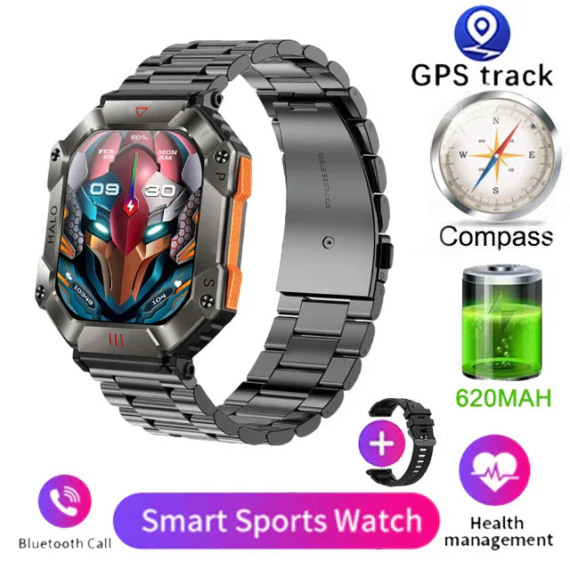  Invictus Ultra -Watches Ip68 Waterproof Military Healthy Monitor AI Voice Bluetooth Call