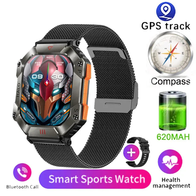  Invictus Ultra -Watches Ip68 Waterproof Military Healthy Monitor AI Voice Bluetooth Call
