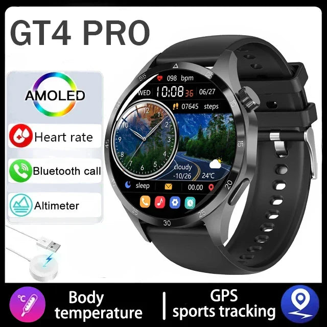 VitaFlex Elite - Smart Watch Heart rate Health Monitor Bluetooth Call NFC GPS Tracker IP68 Waterproof SmartWatch