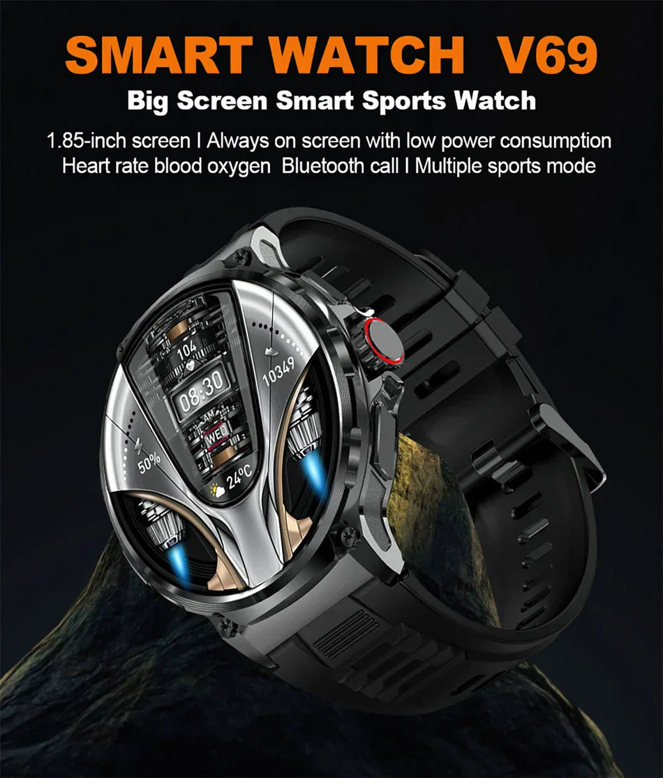 Smart Pro Endurance - Smart Watch 1.85 Inch Ultra HD AMOLED Screen 710 Mah Battery Bluetooth Call Smartwatch