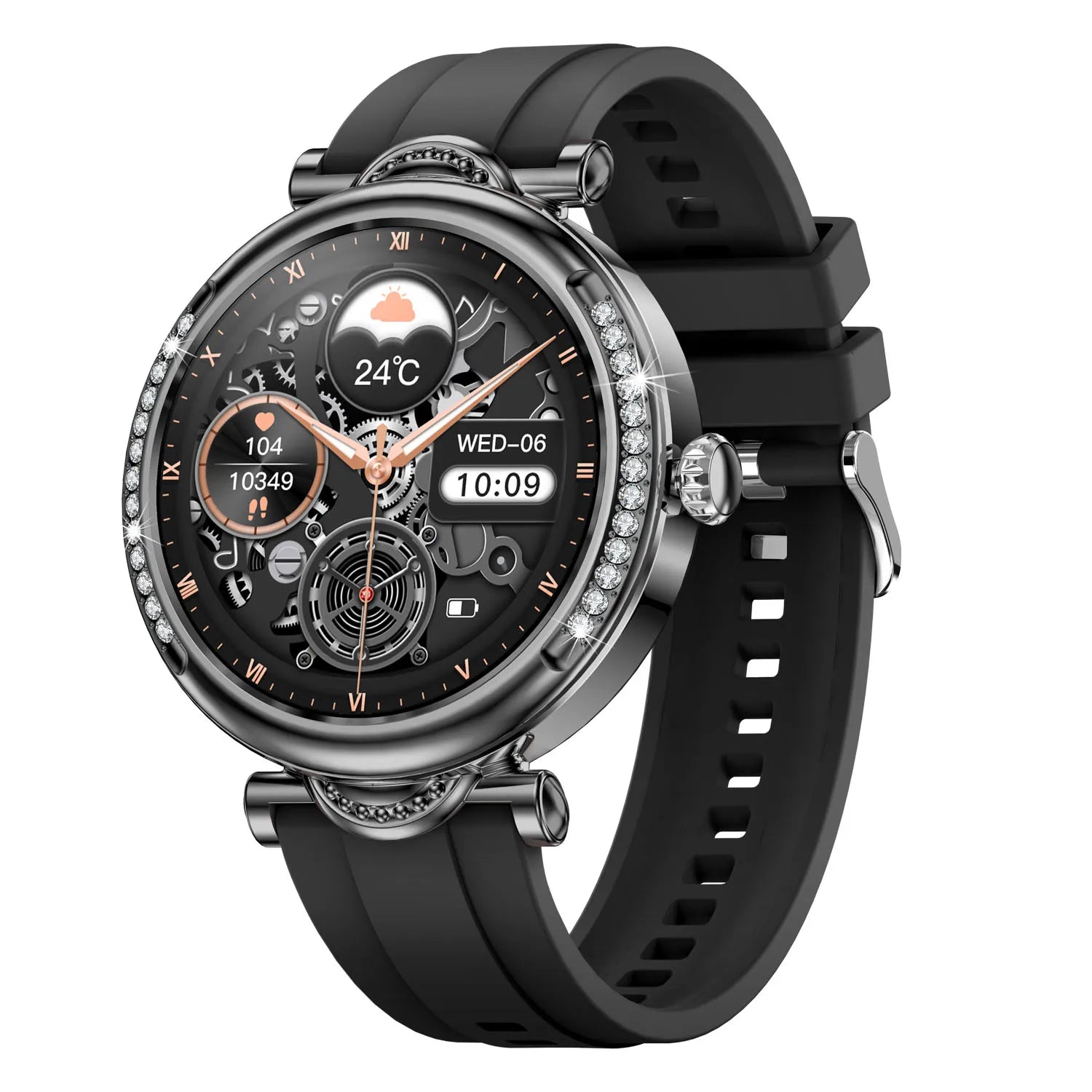 Aurora - Fashion Smart Watch for Women Lady Health Monitoring 1.27inch Screen IP67 Waterproof BT Calling
