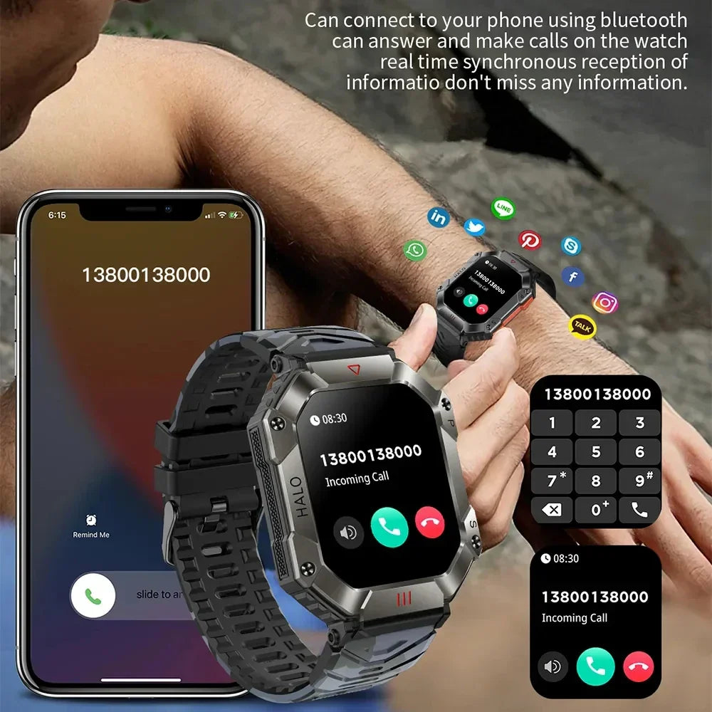  Invictus Ultra -Watches Ip68 Waterproof Military Healthy Monitor AI Voice Bluetooth Call