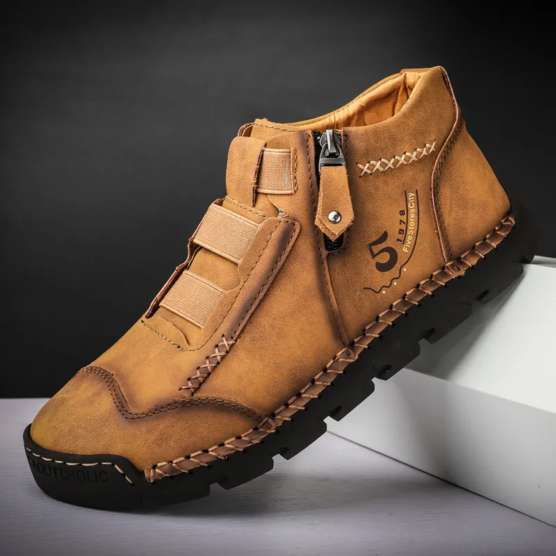 👞 Men’s Genuine Leather Comfort Slip-On Shoes