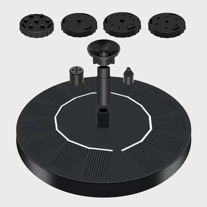 Solar Bird Bath Fountain Pump with 4 Nozzles