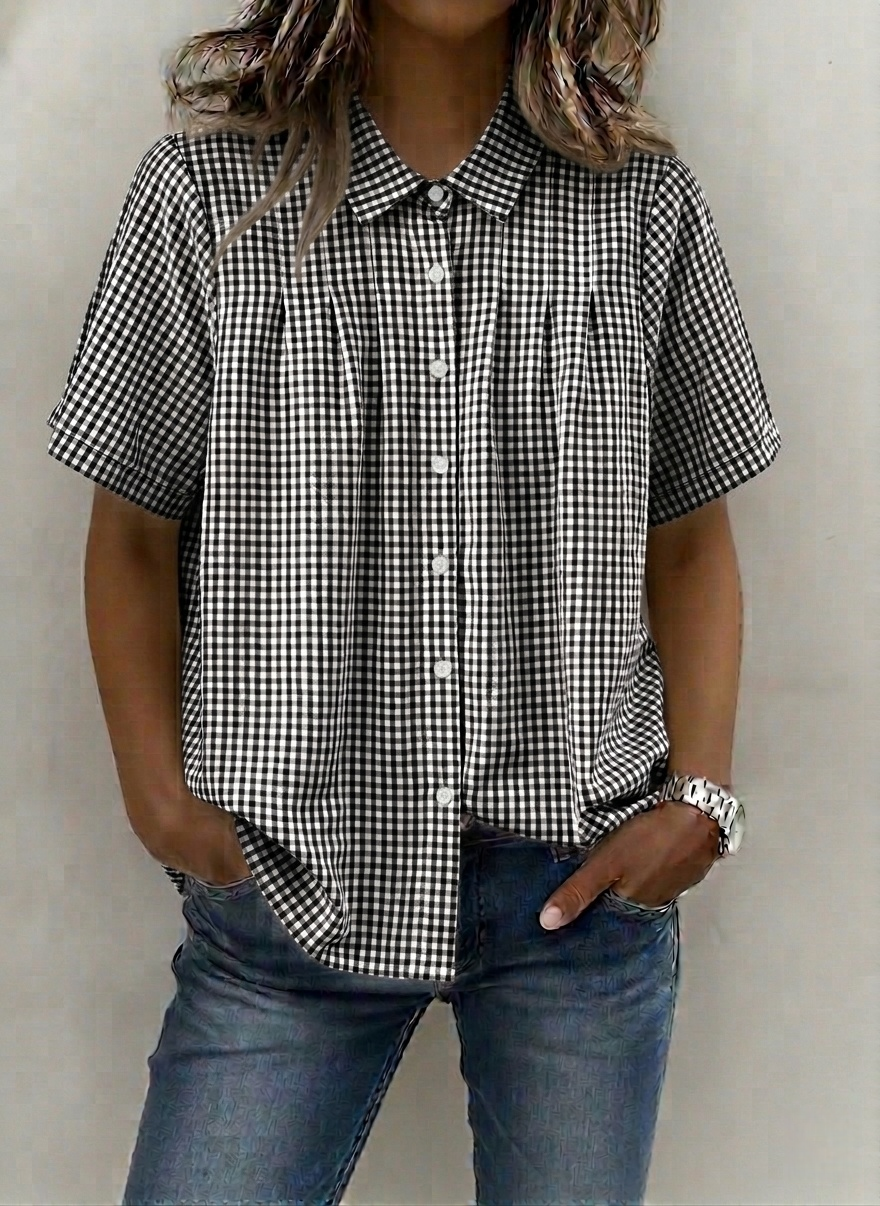 New Arrivals🔥Women’s Casual Gingham Checkered Shirt