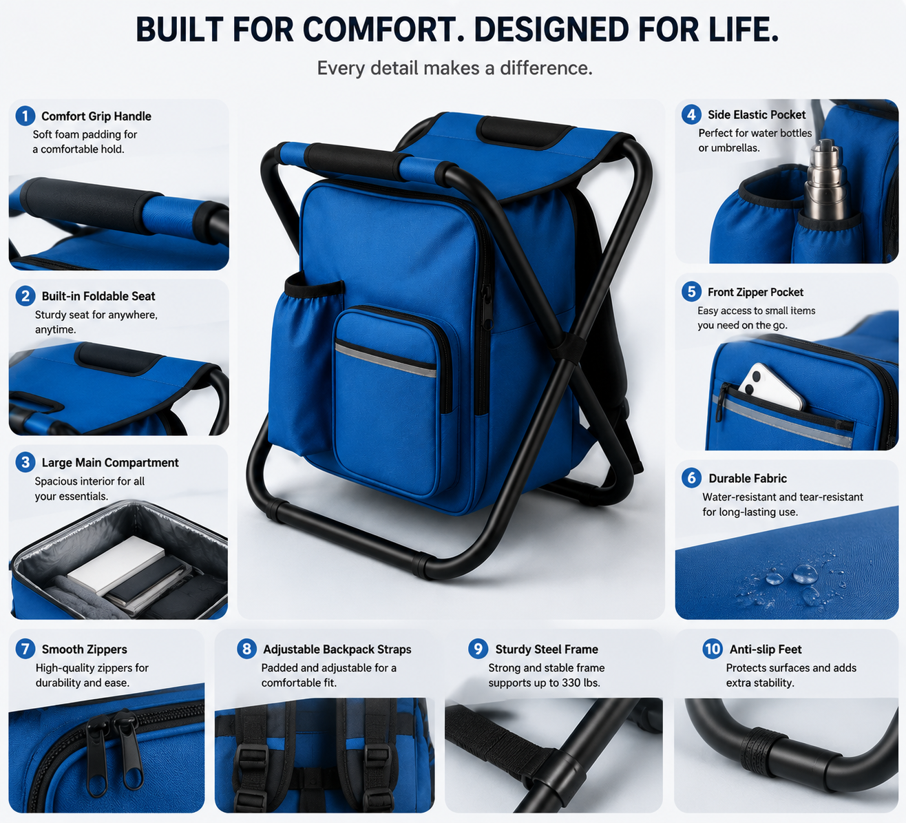 🔥Hot Selling Now！🔥Portable Refrigerated Backpack Chair