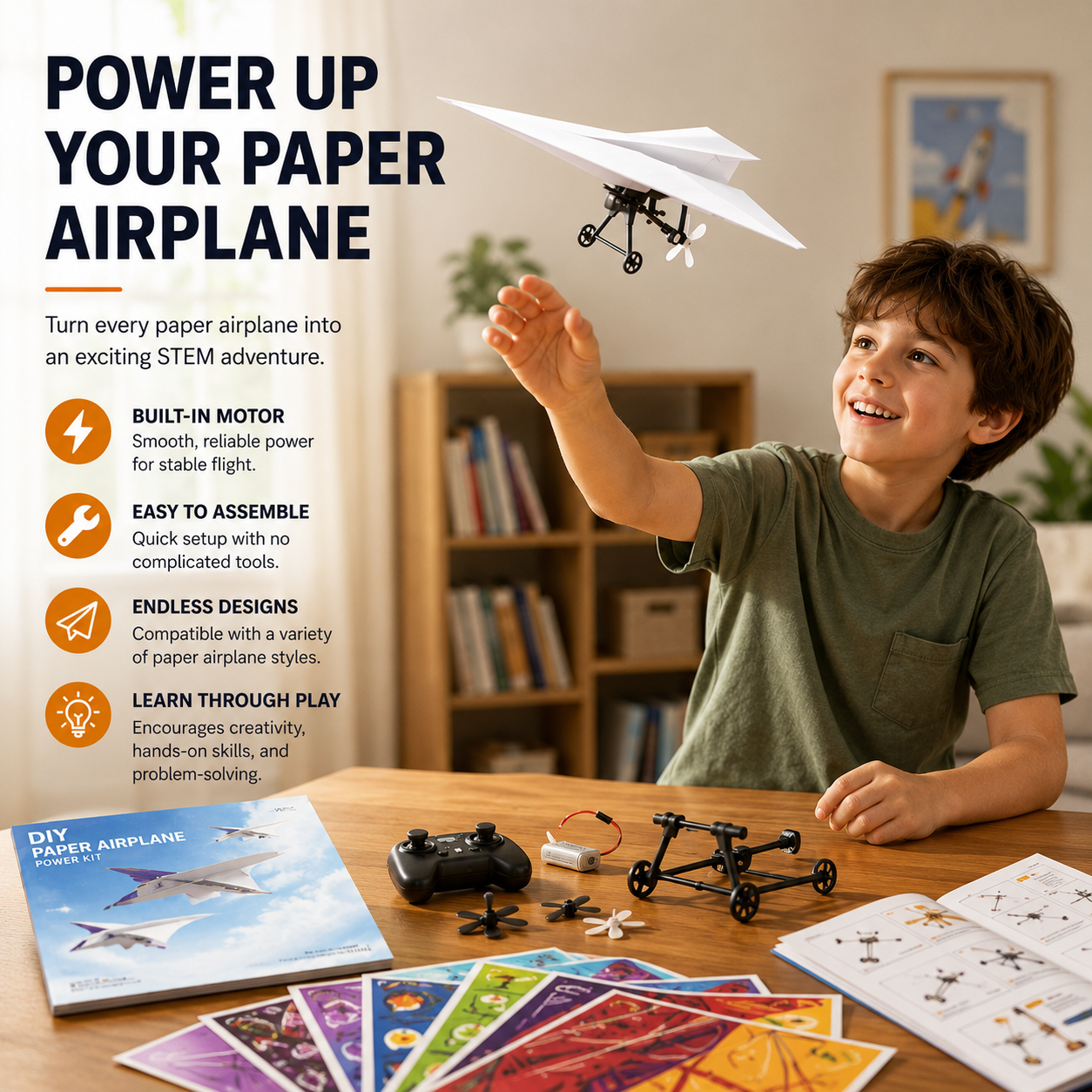 ✈️ Remote Control Paper Airplane Kit
