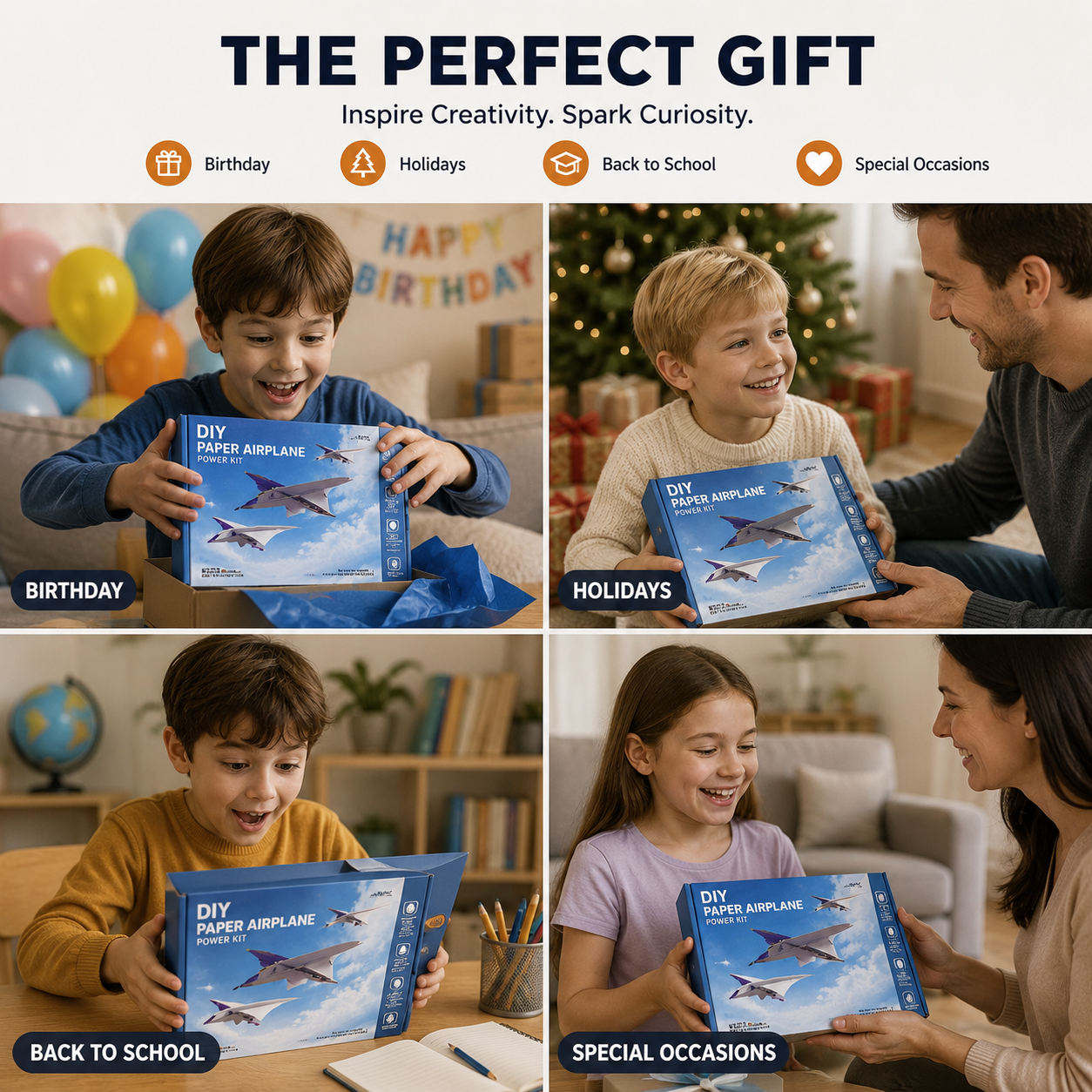 ✈️ Remote Control Paper Airplane Kit