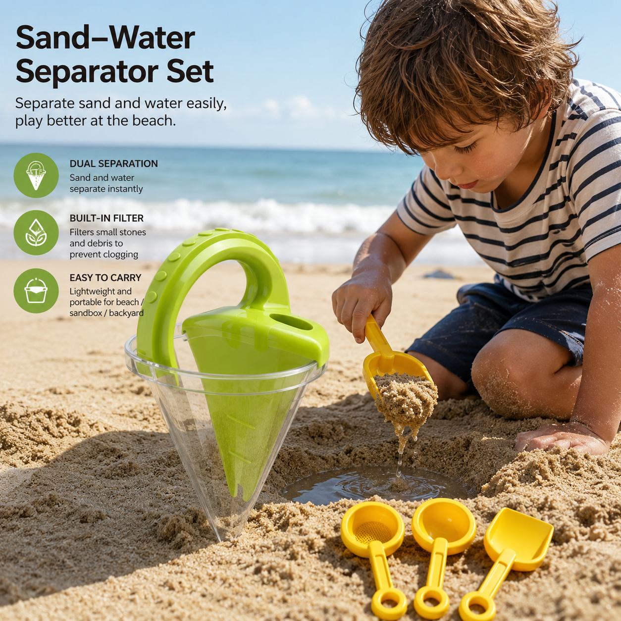 🏖️ Splash Sand & Water Funnel Toy