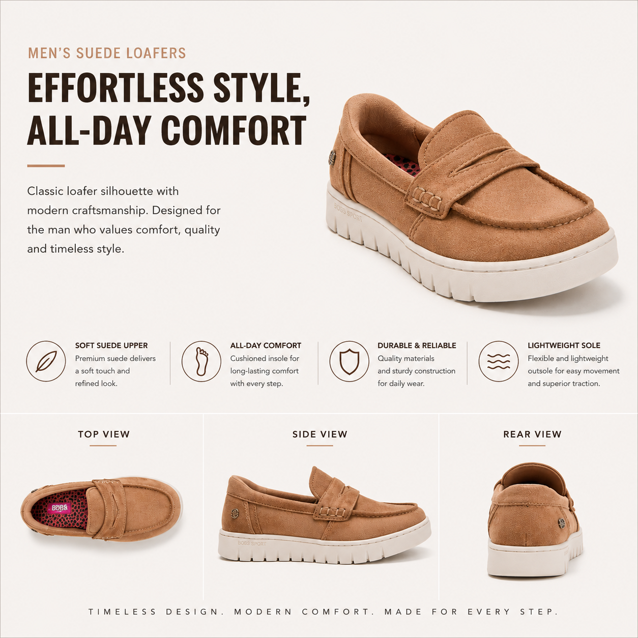 👞 Men’s Casual Slip-On Loafers
